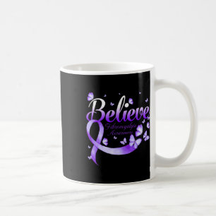 Caneca De Café Borboleta de Sensibilização por Fibromialgia