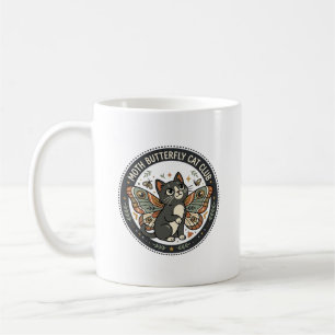 Caneca De Café Borboleta De Traça Gato Arte Vetorial POD - Borbol