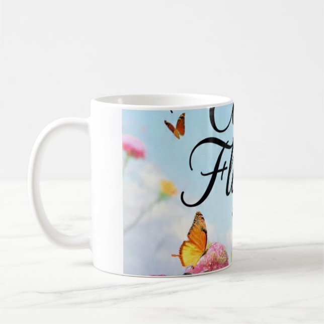 Caneca De Café Borboleta de Voos Legais (Esquerda)