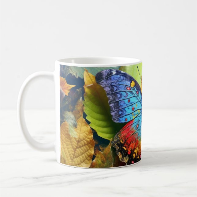Caneca De Café Borboleta Deixa Tranquila Em Paz (Esquerda)