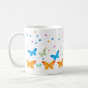 Caneca De Café Borboleta e Confetti Mug de Pastel Whimsso