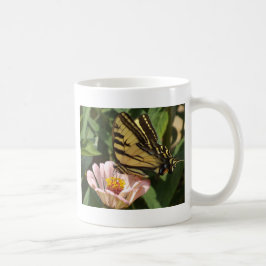 Caneca De Café Borboleta e Flor