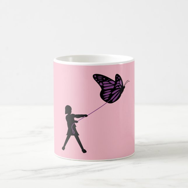 Caneca De Café Borboleta em uma trela (Centro)