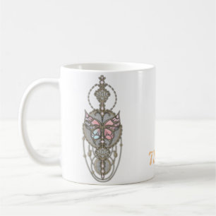 Caneca De Café Borboleta estilizada