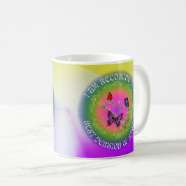 Caneca de Café Borboleta Inspiradora, Auto Crescim