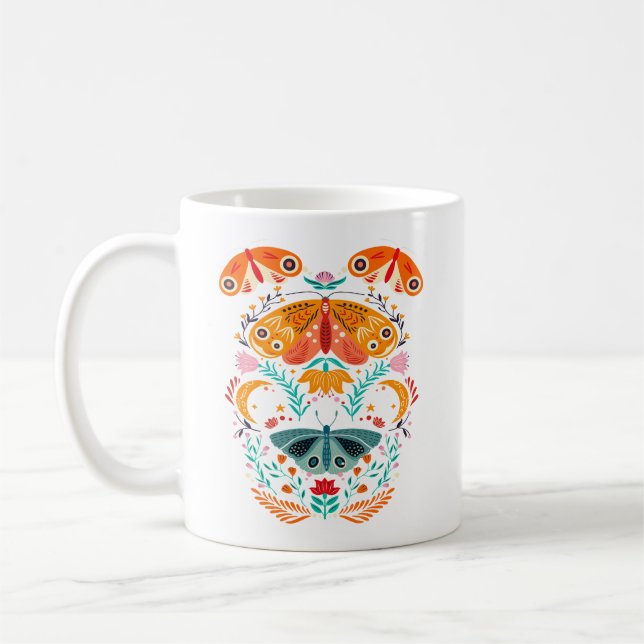 Caneca De Café Borboleta Mágica de Asas Encantadas (Esquerda)