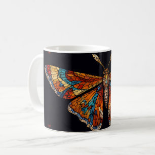 Caneca De Café Borboleta Mariposa Mosaico