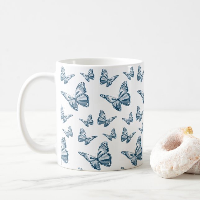 Caneca De Café Borboleta Mug (Com Donut)