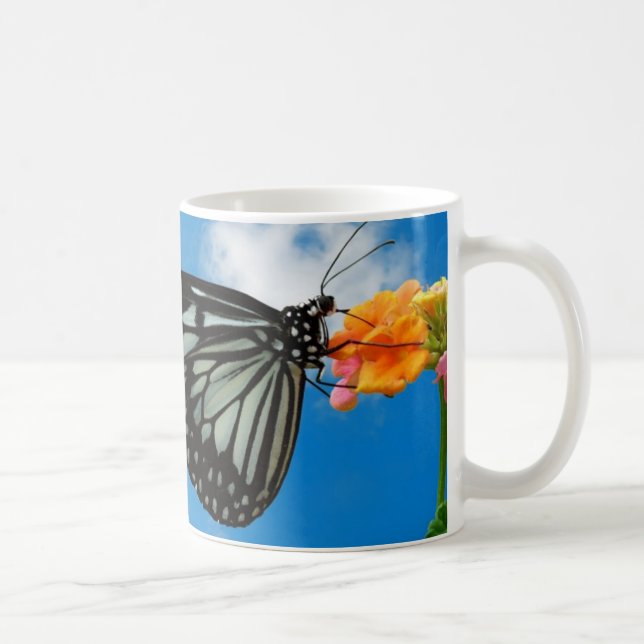 Caneca De Café Borboleta Mug (Direita)