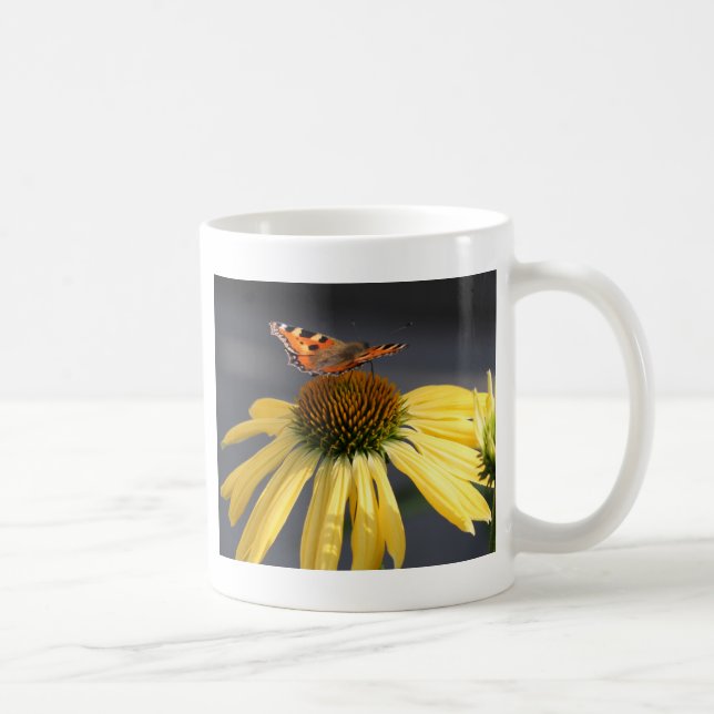 Caneca De Café Borboleta na flor (Direita)