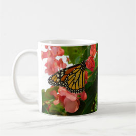 Caneca De Café Borboleta no Red Flowers Mug