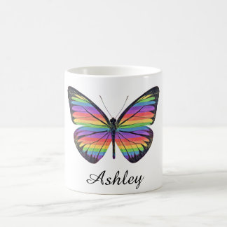 Caneca de Café Borboleta Personalizada