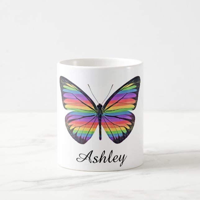 Caneca de Café Borboleta Personalizada (Centro)