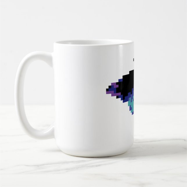 Caneca De Café Borboleta Pixel (Esquerda)