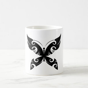 Caneca De Café Borboleta Preta