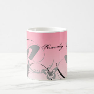 Caneca De Café Borboleta Rosa Cereja Trio Café Mug