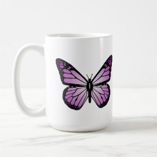 Caneca De Café Borboleta Roxa