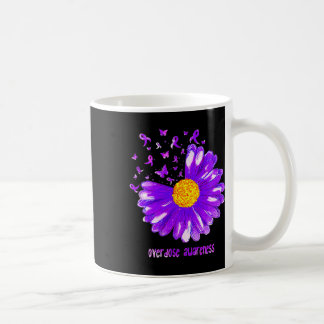 Caneca De Café Borboleta Roxo Fita Roxo Awarene Sobredosagem de G
