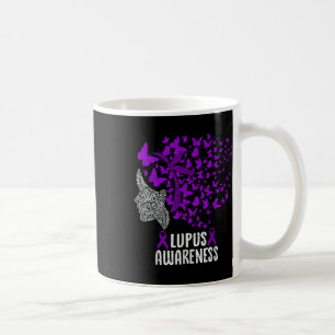 Caneca De Café Borboleta Roxo-Imunes Autoimunes