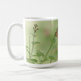 Caneca De Café Borboleta sobre flores, w Verse do Salm 118:24
