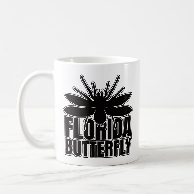 Caneca De Café Borboleta Tarantula do Inseto Monstro da Flórida (Esquerda)