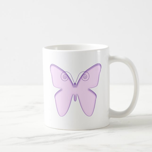 Caneca De Café Borboleta violeta (Direita)