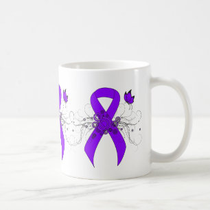 Caneca De Café Borboleta Violeta, Linfoma Hodgkin
