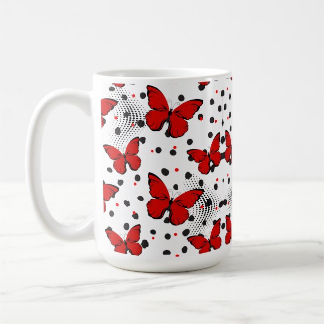 Caneca De Café borboletas (Esquerda)