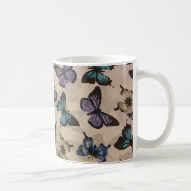 Caneca De Café Borboletas azuis (Direita)