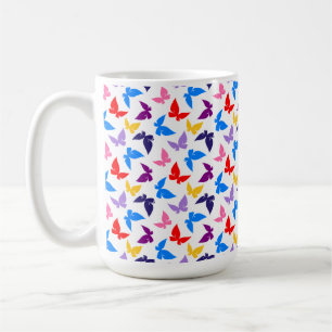 Caneca De Café Borboletas coloridas