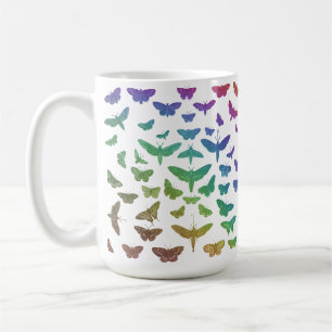 Caneca De Café Borboletas coloridas, mariposas, insetos
