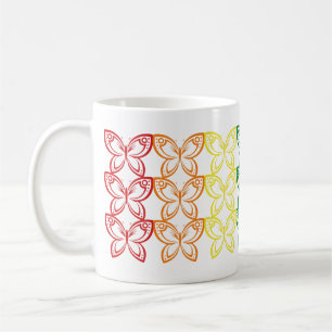 Caneca De Café Borboletas de Joias Descrevem Café Mug