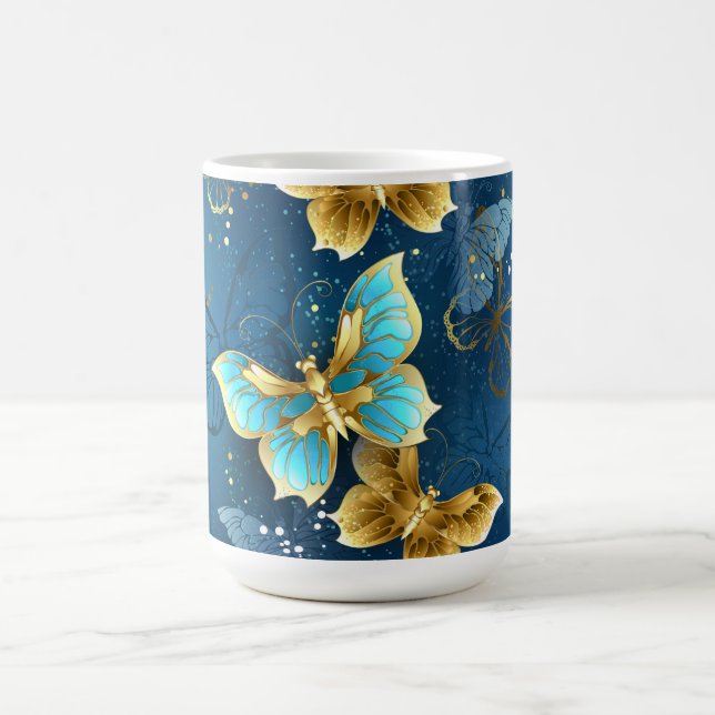 Caneca De Café Borboletas de ouro (Centro)