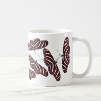 Caneca De Café Borboletas de Zebra Stripe
