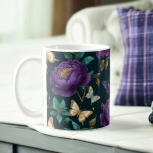 Caneca De Café Borboletas do Saphir ouro e Delícia de Pessoas Rox