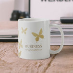 Caneca De Café Borboletas Douradas Vintage - Negócios Legais<br><div class="desc">Borboletas Douradas Vintage moscas comerciais legantes.</div>