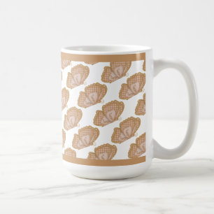 Caneca De Café Borboletas Marrons Café Mug