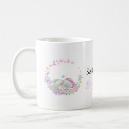 Caneca De Café borboletas rosa-elefantes Coffee Mug