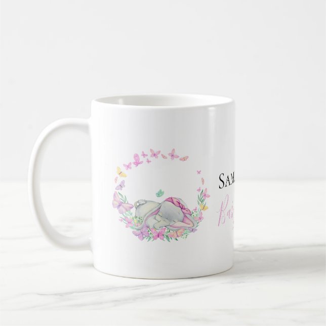 Caneca De Café borboletas rosa-elefantes Coffee Mug (Esquerda)