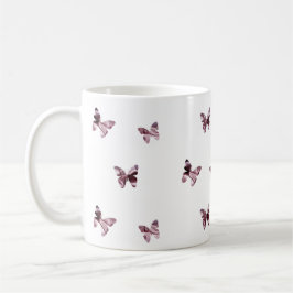 Caneca De Café Borboletas Rosa Satanás Voando Animais Femininos