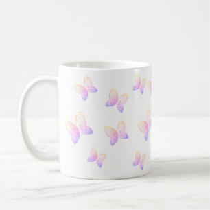 Caneca De Café borboletas voadoras natureza