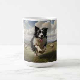Caneca De Café Borda Collie Elegante Breja