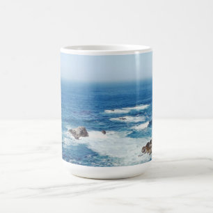 Caneca De Café Borda oceânica da Taça do Mar Azul