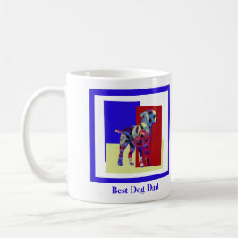 Caneca De Café Borda Terrier Dog Silhouette TRBY Dia do Pai