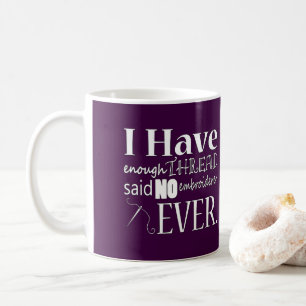 Caneca De Café Bordado ・ Artesanatos De Thread Insuficientes {Dar