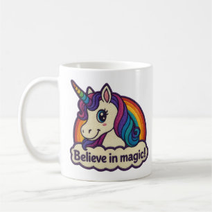 Caneca De Café Bordados Mitos Unicórnio Magical Cavalo