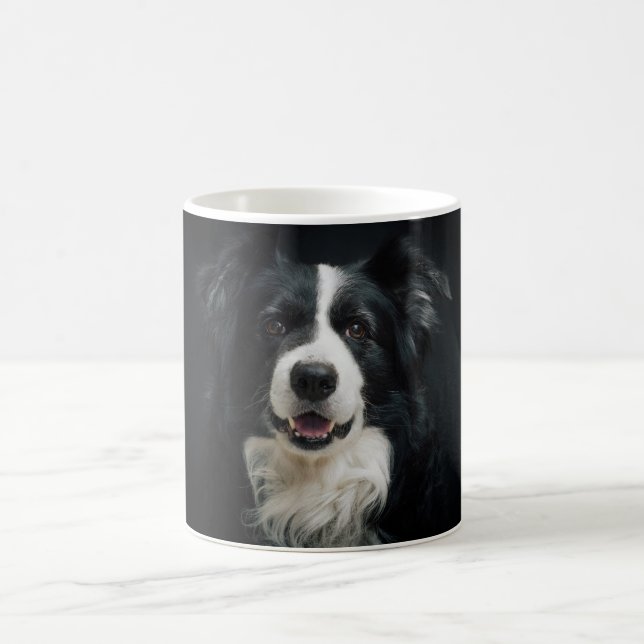 Caneca De Café Border Collie ou sua própria foto (Centro)