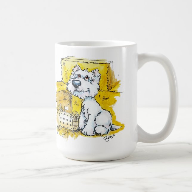 Caneca De Café Borgo Westie Barnhunt Mug (Direita)