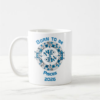 Caneca De Café Born to be Pisces