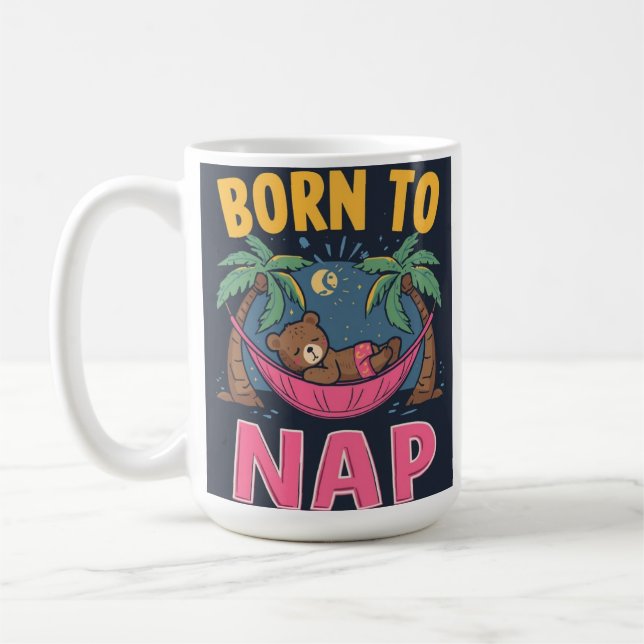 Caneca De Café Born To Nap Mug (Esquerda)